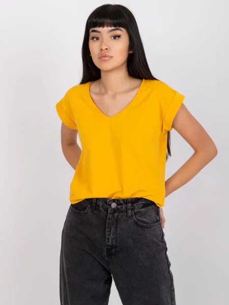 Tricou Fashionhunters portocaliu