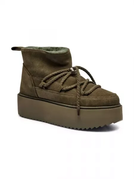 INUIKII De piele bocanci CLASSIC LOW PLATFORM
