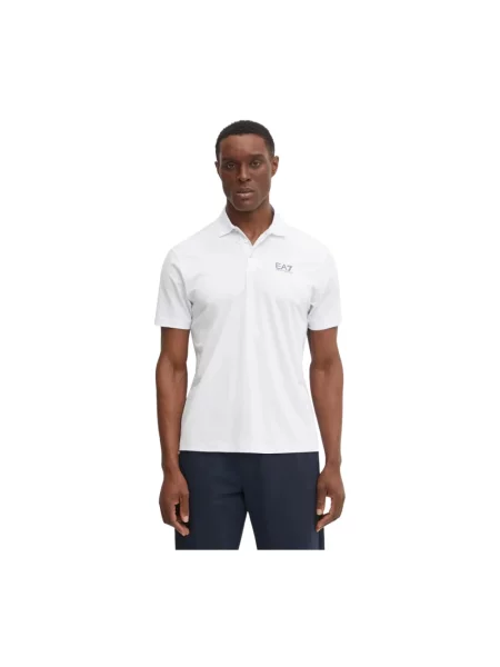 Koszulka polo Ea7 Emporio Armani biała