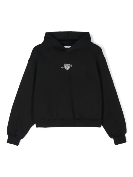 Bluza z kapturem dziecięca Msgm czarna