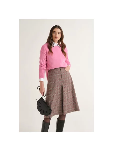 Sweter Maliparmi z kaszmiru różowy
