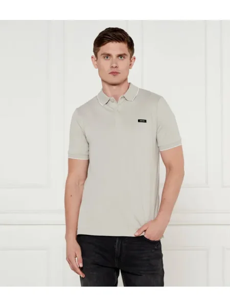 Calvin Klein Polo | stretch pique gri