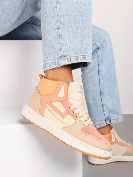 Sneakerși Alb-Portocaliu Maeramia alb
