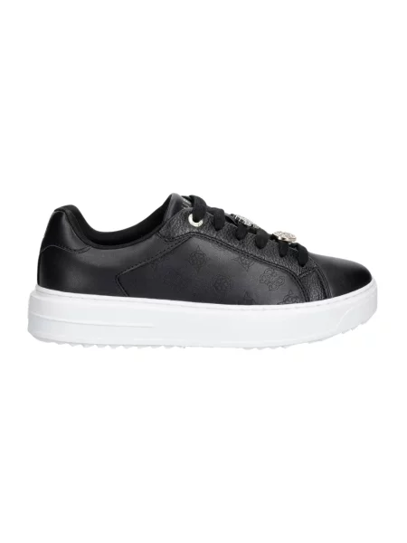 Sneakersy Guess skórzane czarne