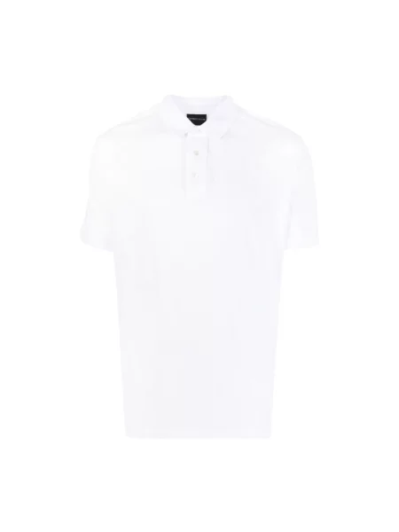 Koszulka polo Emporio Armani biała