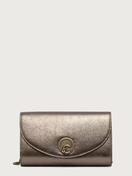 Coccinelle geantă crossbody pentru femei din piele NIKLA SMOOTH