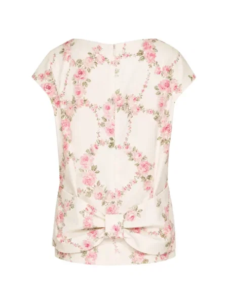 Bluză Simone Rocha cu funde cu model floral