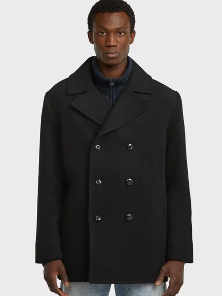 Вовняне пальто G-star Raw чорне