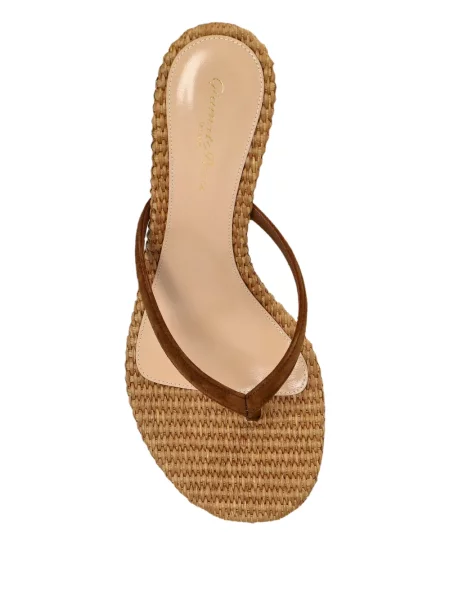 Papuci tip mules Gianvito Rossi din piele de căprioară maro