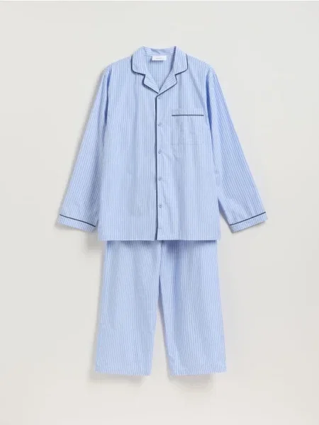 Reserved Pijama din două piese din albastru-deschis albastru