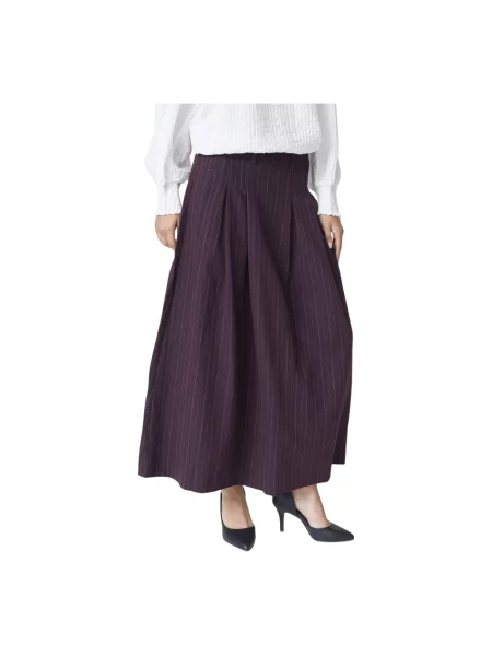 Spódnica midi Co'couture do kolan fioletowa