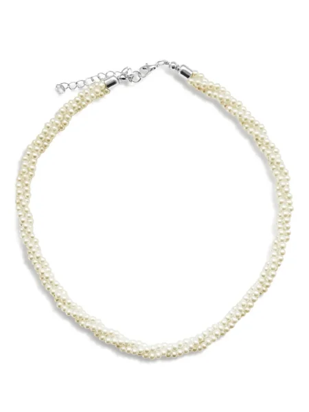 Colier Hzmer Jewelry cu perle alb