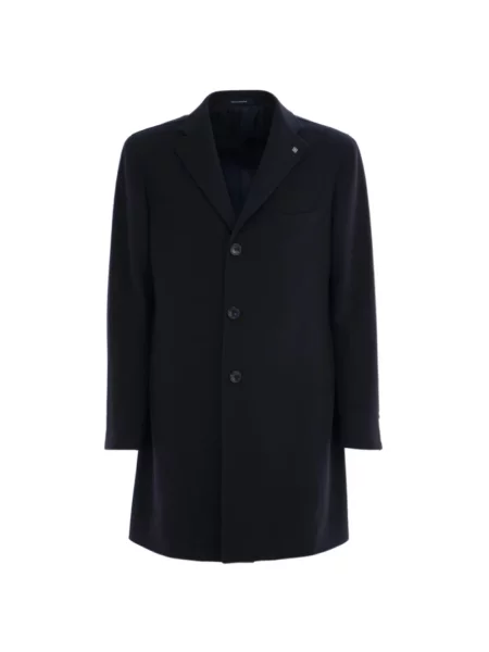 Płaszcz Tagliatore wełniany niebieski