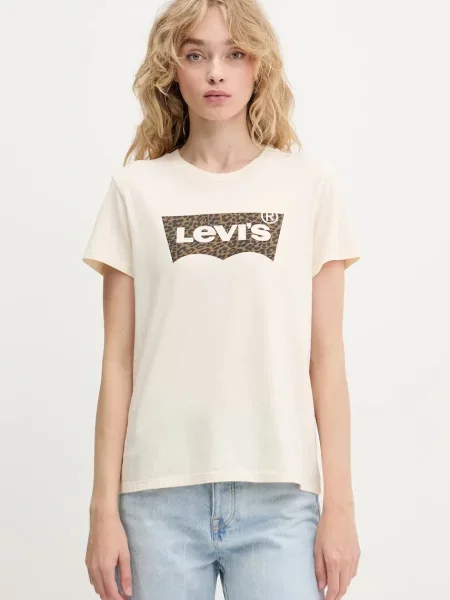 Тениска Levi's LSE THE PERFECT TEE дамска тъмносиньо бежово