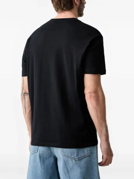 Tricou Armani Exchange cu autograf albastru
