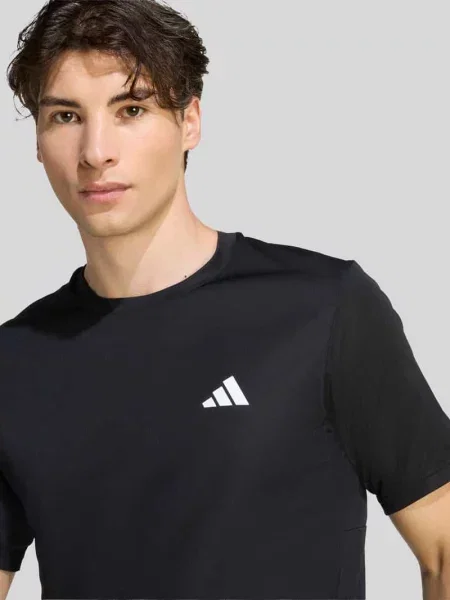 Koszulka z nadrukiem logo krój regular fit Adidas Training czarna