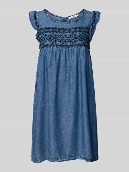 Taliowana sukienka denimowa z lyocellu model CINDY' Pepe Jeans