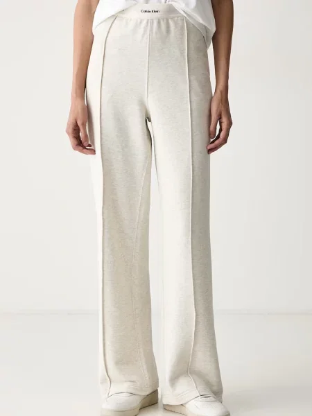 Calvin Klein Jeans teplákové nohavice dámske béžová