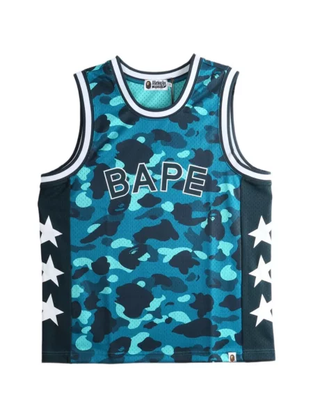 Tricou A Bathing Ape® cu imagine albastru