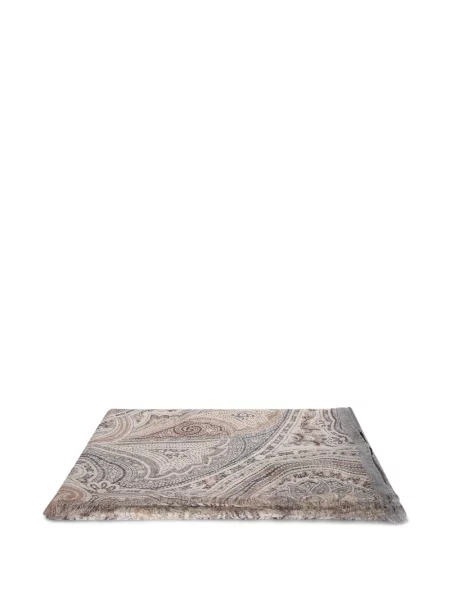 Fular Dell'oglio cu imagine cu model paisley gri