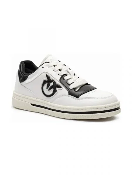 Pinko Bőr sneakers tornacipő MANDY 01 fehér