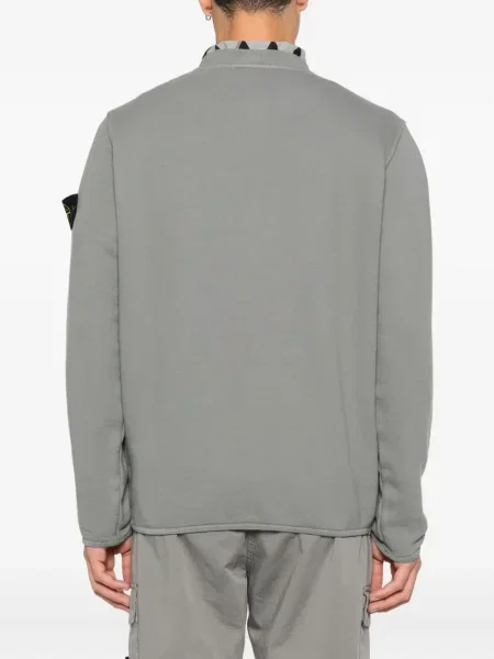 Hanorac Stone Island cu strasuri gri