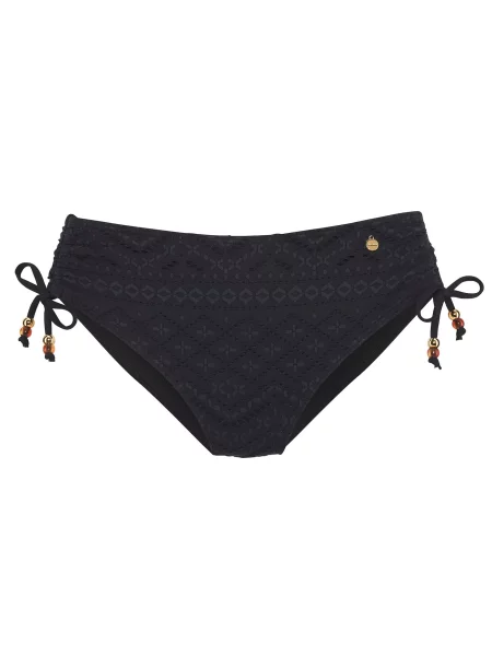 LASCANA Slip costum de baie gri închis negru