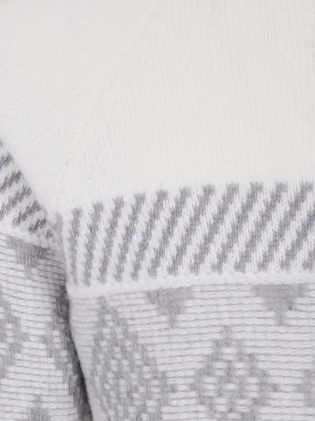 Sweter Barba wełniany biały