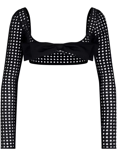 Cropp top Giambattista Valli cu funde negru