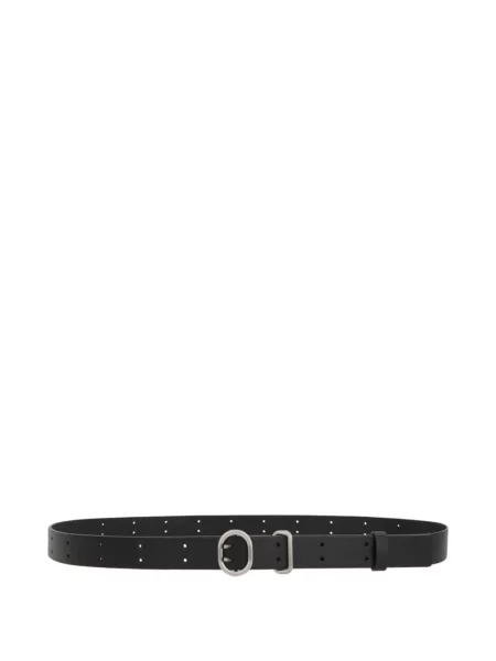Cu centură curea Jil Sander din piele cu cataramă negru