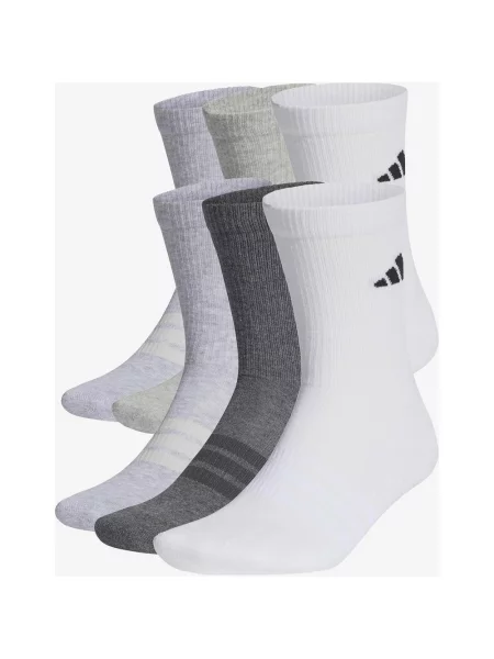 Skarpety adidas Sportswear Cushioned szary 6 par XS biały