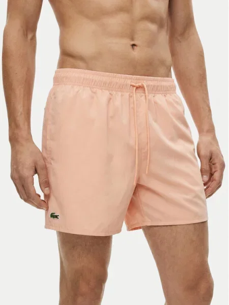 Lacoste Szorty kąpielowe jasny różowy