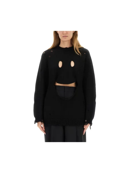 Sweter Moschino wełniany czarny