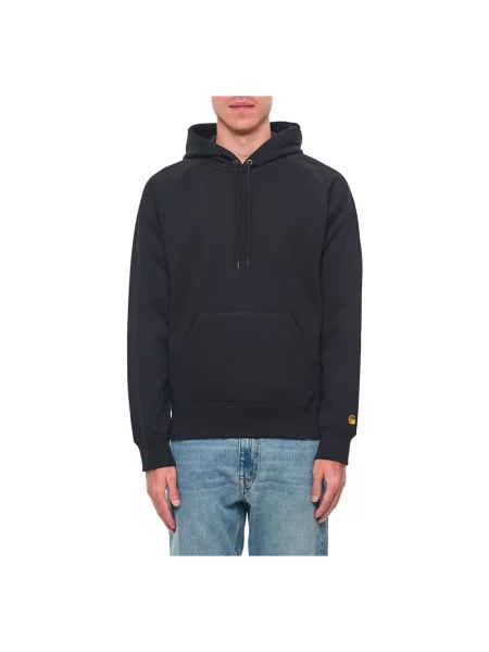 Bluza z kapturem Carhartt Wip z kapturem z nadrukiem czarna