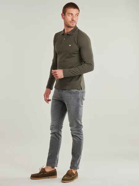 Polokošeľa Emporio Armani khaki