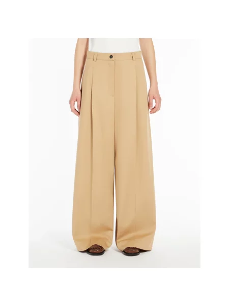 Weekend Max Mara Spodnie Kobieta M Spodnie Nebbie beżowy