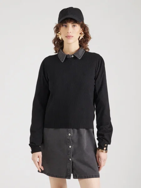 VERO MODA Pulover VMHOLLYKARIS' negru