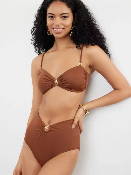 Bikini Trendyol fără bretele maro