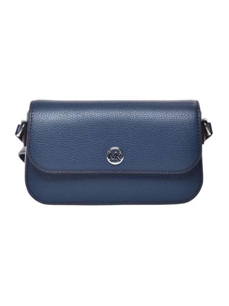 Torebka crossbody Michael Kors skórzana niebieska