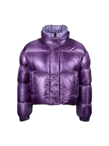 Krótka kurtka puchowa Add fioletowa