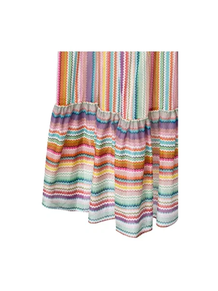 Długa sukienka maxi Missoni z falbankami
