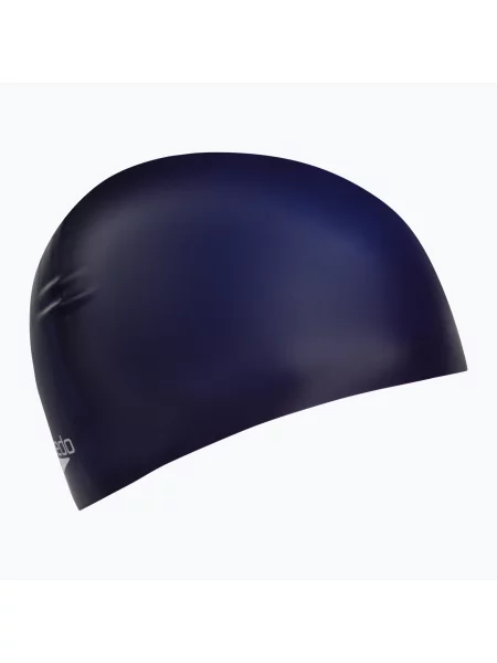 Детска шапка за плуване Speedo Plain Moulded Silicone Junior тъмносиня синьо