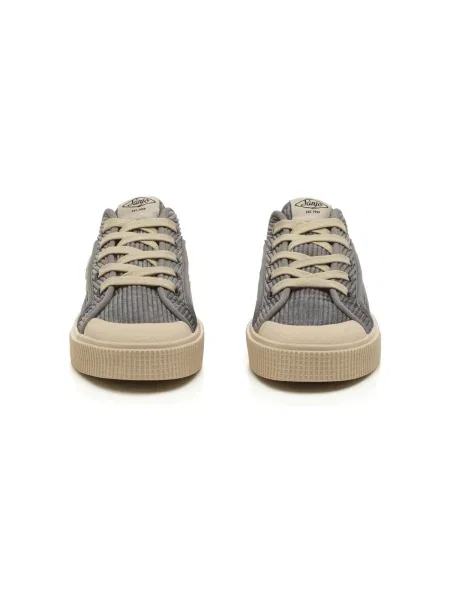 Pantofi Sanjo de catifea cord gri