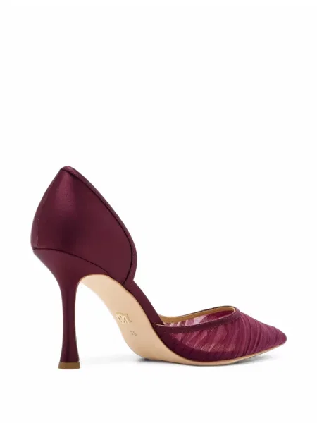 Pantofi cu toc Badgley Mischka cu funde roșu
