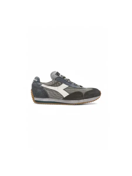 Sneakersy Diadora zamszowe z kamieniami szare