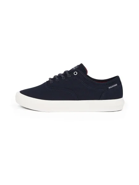 Tommy Hilfiger Tenisky Hi Vulc Low Oxford Twill Tmavomodrá modrá