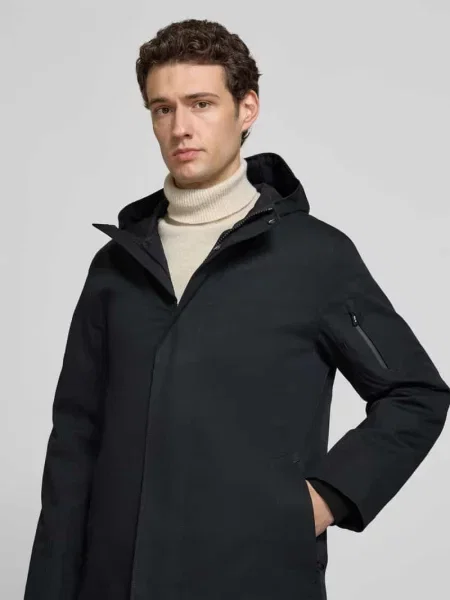 Parka o kroju regular fit z mieszanki bawełny model Globe Evo' G-lab granatowa
