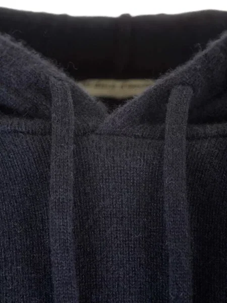 Hoodie Al Duca D’aosta 1902 κασμίρ με κορδόνι μπλε