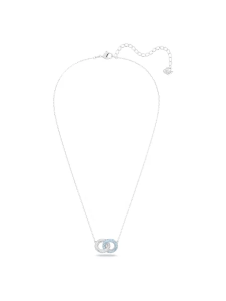 Naszyjnik Swarovski z kamieniami niebieski