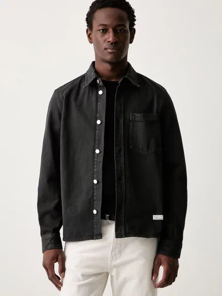 Marc O'Polo cămașă pentru bărbați din denim negru